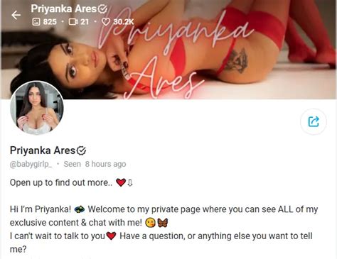 priyanka ares OnlyFans leaked content