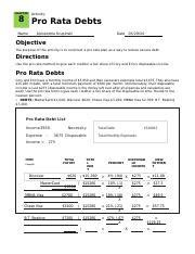 Full Download Pro Rata Debts Chapter 6 Answers 