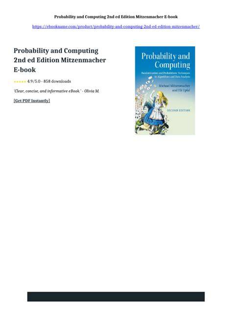Probability And Computing Mitzenmacher