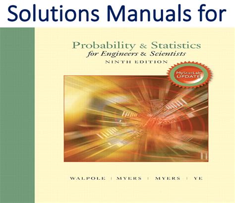 probability and statistics walpole solution manual