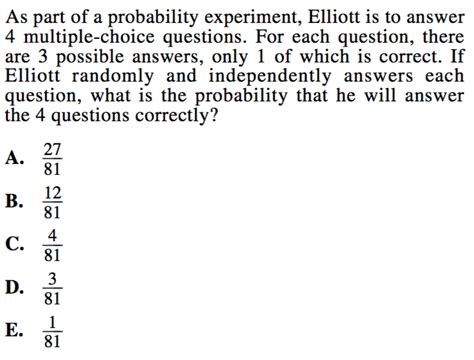 Probability Questions On Act Math Strategies And Practice Act Probability Worksheet - Act Probability Worksheet