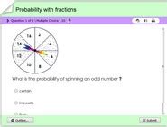 Probability With Fractions Math Quiz Online For Kids Probability Fractions - Probability Fractions