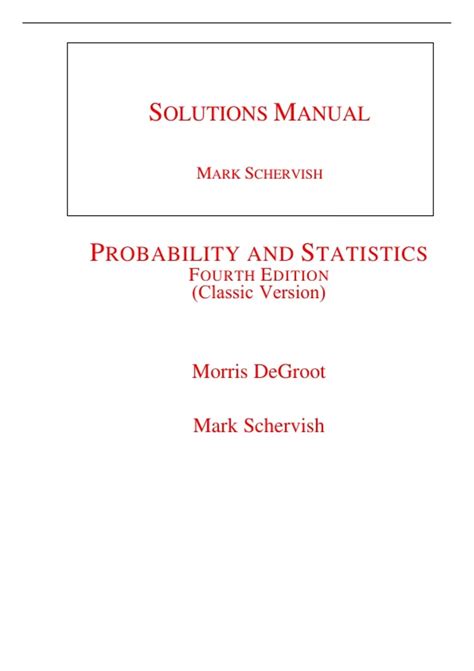 Read Probability And Statistics Degroot Solution Manual 