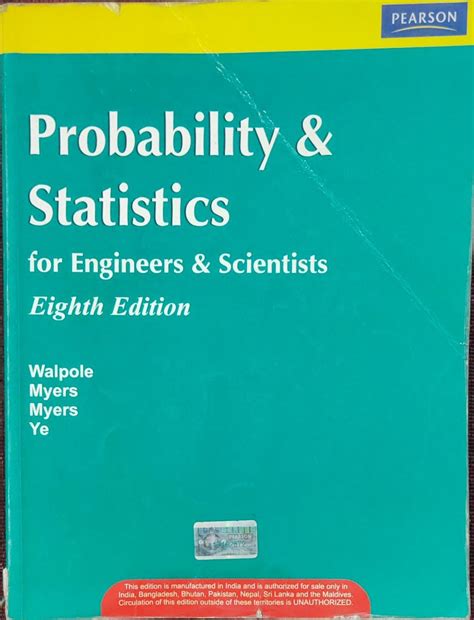 Read Probability And Statistics For Engineers Scientists 8Th Edition 