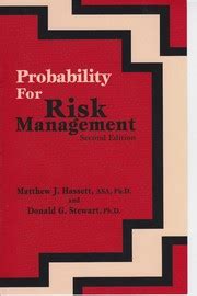 Full Download Probability For Risk Management Second Edition 2006 By Hassett M And Stewart 