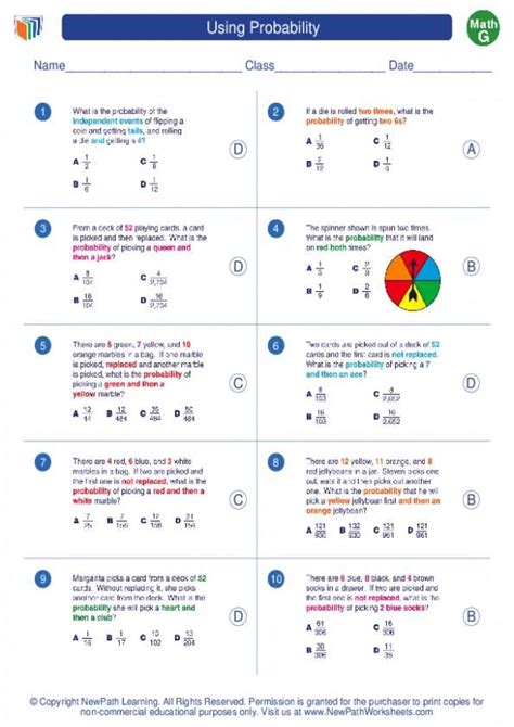 Read Probability Practice Problems Answers 