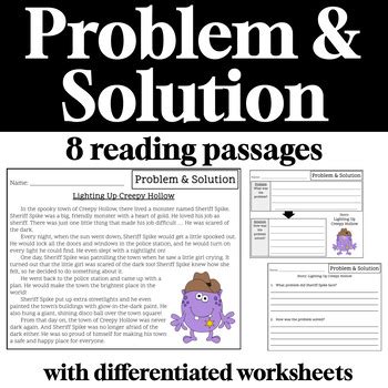 problem and solution short passages 6th grade