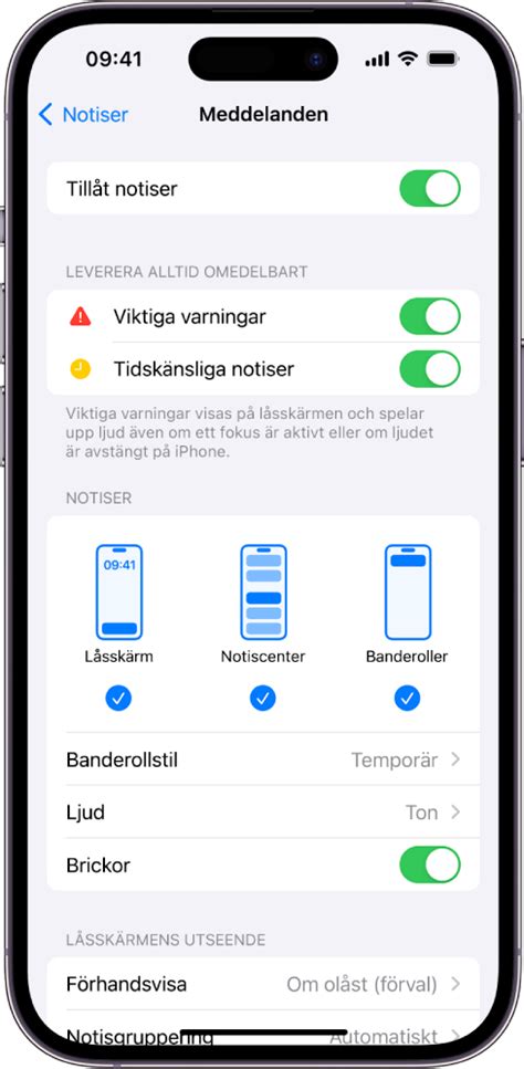 problem med notiser iphone ios 15