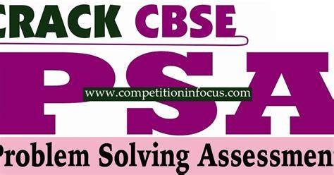 Problem Solving Assessment Cbse Class 9