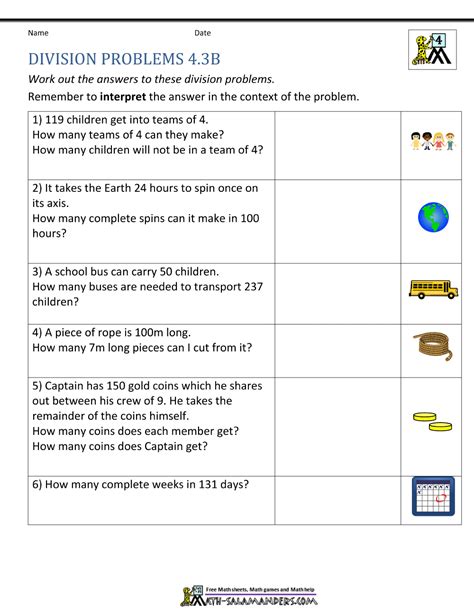 problem solving with division and multiplication