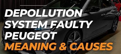 Problem To Sort Depollution Fault 407 Hdi Peugeot 407