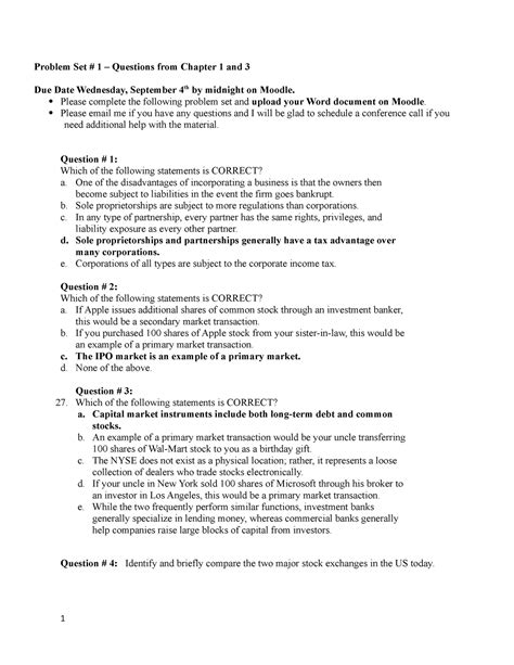 Read Problem Set 1 Web Ewu 