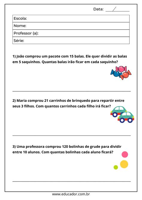 Problemas De Matematica 3 Ano