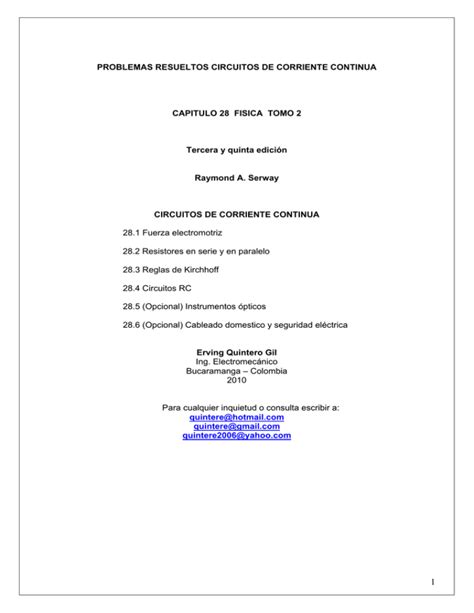 Full Download Problemas Resueltos Circuitos De Corriente Continua 