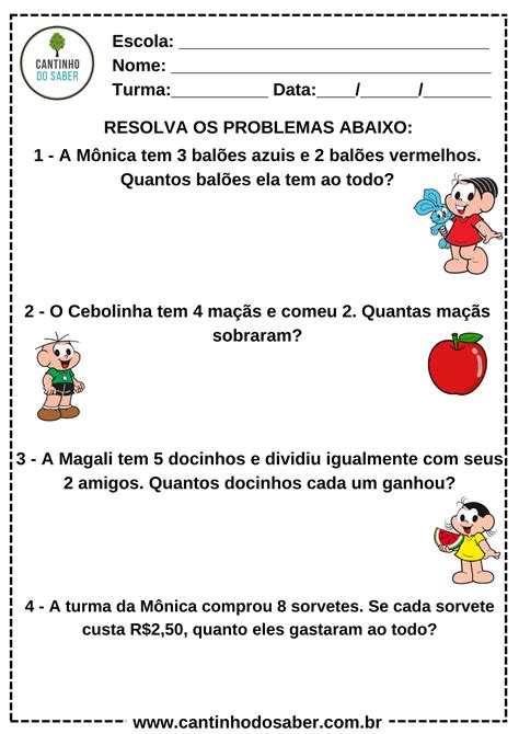 Probleminhas De Matematica 2 Ano
