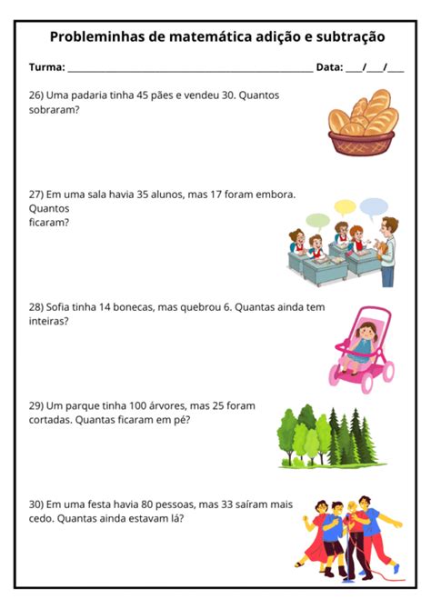Probleminhas De Matematica 4 Ano