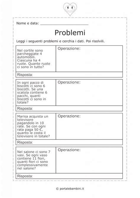 Problemini Seconda Elementare