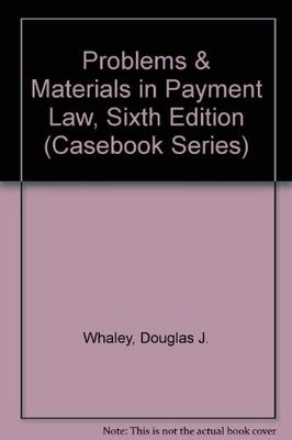 Problems And Materials On Payment Law