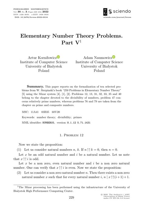 Problems In Elementary Number Theory Problem Solving