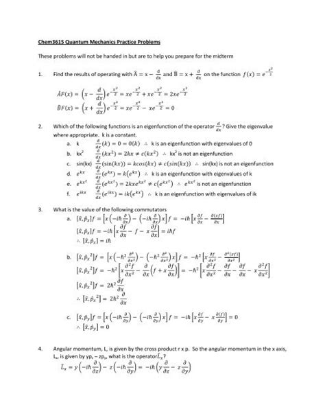Problems In Quantum Mechanics With Solutions Squires