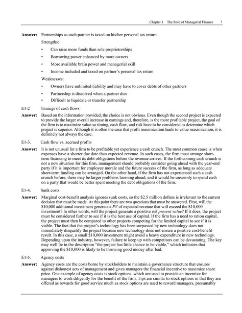 Problems Solution For Gitman Managerial Finance