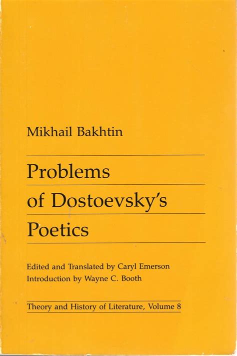 Read Online Problems Of Dostoevskys Poetics 