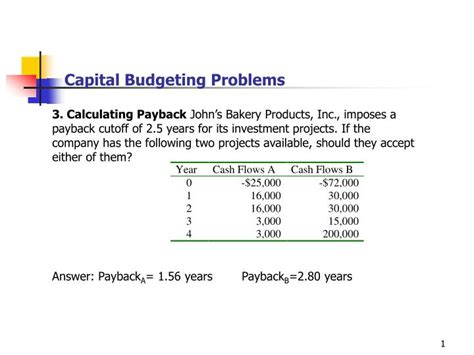 Read Problems On Capital Budgeting With Solutions 