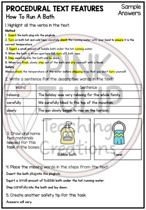 procedural text wikispaces