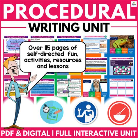 Procedural Text Writing Unit Organizers Prompts Lessons Procedural Text Worksheet - Procedural Text Worksheet