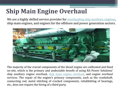 Read Procedure Of Marine Main Engine Overhaul Tedweb 