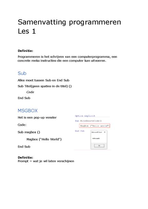 procedureel programmeren definitie