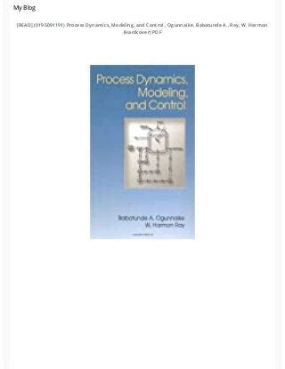 Download Process Dynamics And Control Ogunnaike Solution Manual 