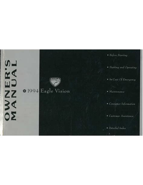 Processing Manual Owners Manual 1994 Mercury Sable
