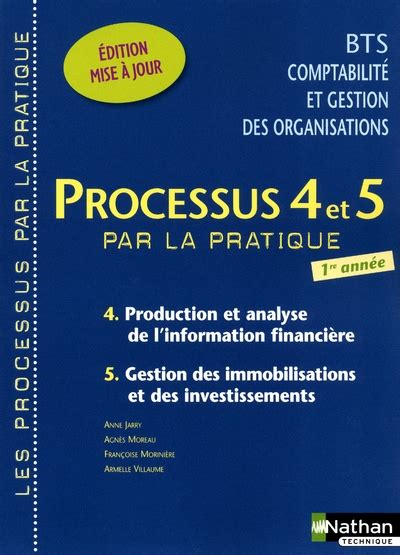 Processus 4 Et 5 Par La Pratique Bts Cgo 1e Anna