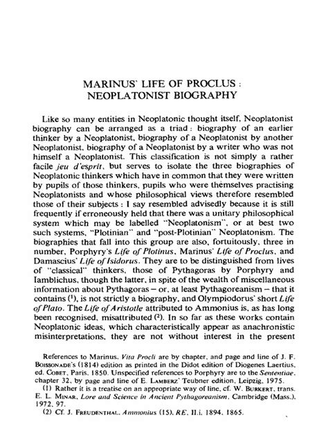 proclus biography examples