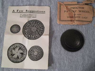 proctor teneriffe lace making wheel