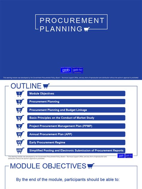 Procurement Planning Journal