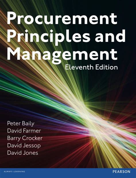 Procurement Principles Management By Baily Peter