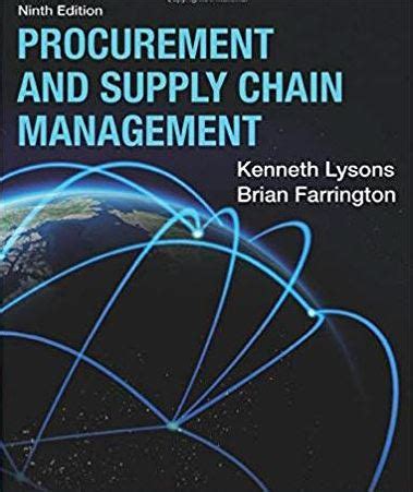 Procurement Supply Chain Management 9th Ed