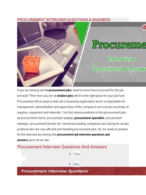Download Procurement Interview Questions And Answers Parkenore 