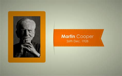 prodicus biography of martin cooper