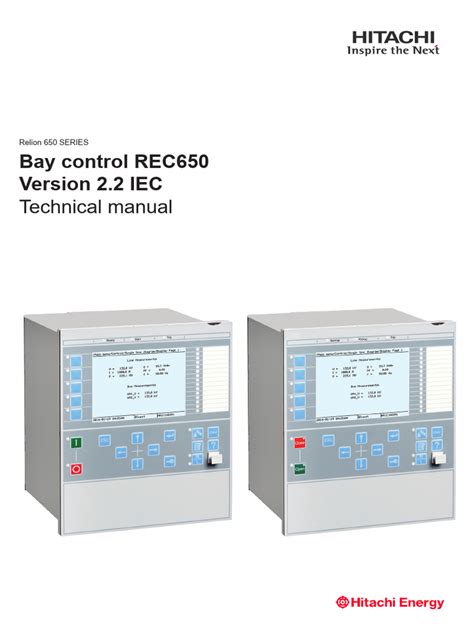 Product Guide Bay Control Rec650 English Pdf Abb