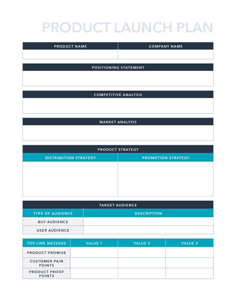 Product Launch Plan Template Pdf Dnisterz