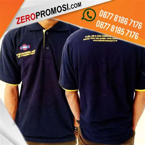 Produksi Souvenir Kaos Berkerah Berwarna Custom Bordir Logo Baju Kaos Berkerah - Baju Kaos Berkerah