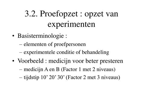 proefopzet