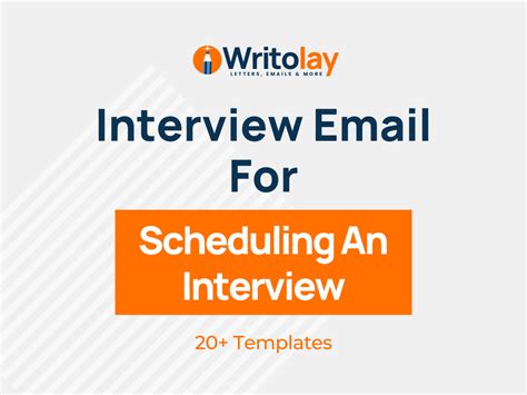 professional interview schedule email template doc example in 2021