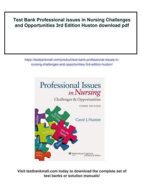 Professional Issues In Nursing 3rd Edition Huston