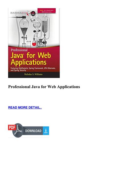 Read Online Professional Java For Web Applications 