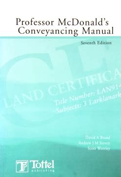 Download Professor Mcdonalds Conveyancing Manual 