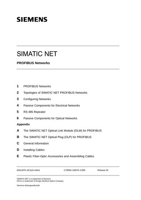 Read Profibus Networks 1 2 3 Siemens 